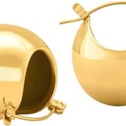 Ball Hoop Earrings for Women - 18K Gold Plated Earrings, Gift For Women & Girls | Waterproof & Anti Tarnish Earrings, Jewellery for Women-image-64