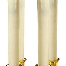 VELURA 4pcs Warm LED Candle Romantic Swing Flame Real Candles Home Wedding Gold B|4 Pieces Flameless Swing Candles| Candles| Home Decor-image-20