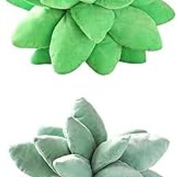 UJEAVETTE 2X Succulents Cactus Throw Pillow Novelty Soft Cushion Farmhouse Home Decor-image-62