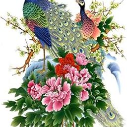 Divine Designs™ PVC Vinyl Self-Adhesive Peacock & Flowers Wall Sticker for Living Room, Bedroom, Office Wall Decoration (25 X 22 INCH) Pack 1-image-88