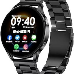 GameSir EVO Vista Premium Metal Smartwatch, 1.3” HD Display Bluetooth Calling, Fitness & Sleep Tracker, 100+ Sports Modes, IP67 Waterproof Compatible with Android & iOS for Men’s & Women (Black)-picture-20