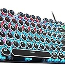 F2088 Wired Mechanical Gaming Keyboard | LED Backlight RGB Gaming Keyboard (Black | Without Handrest | Brown Switch)-12