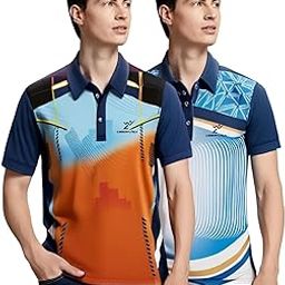 Unisex Adult Cricket Sportswear Collared Neck T Shirt with Polyester Half Sleeves | New Look Style Digital Print Design Pack of 2-image-10