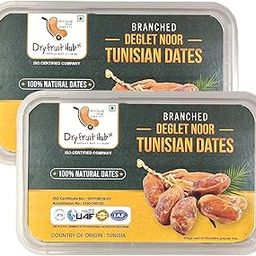Dry Fruit Hub Tunisian Dates 1kg Pack Of 2 Each 500g Fresh Tunisian khajur/khejur, Deglet Nour Branched Dates/khajoor-image-71