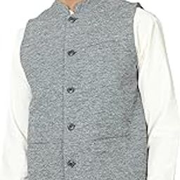Eco-Friendly Men’s Sleveless Filament Polyester Mandarin Collar Modi Waistcoat/Nehru Jacket-image-86