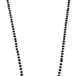 Digital Dress Women's Mangalsutra 18-inch Length Gold Plated Vati Tanmaniya Pendent Black Mani (Beads) Single Line Layer Short Mangalsutra Traditional Maharashtrian Style Necklace Jewellery-image-14