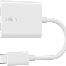 Belkin Type-C Audio + Charge Rockstar, USB-C Audio Adapter for iPhone 15 Series, iPad, Google Pixel, Galaxy and More- White-image-78