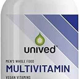 Unived Wholefood Multivitamin for Men | Plant-Based Multivitamins A, B-Complex, C, D3, E, & K2-7 | 100% Natural, Wholefood Plant Based | 60 Capsules-image-68