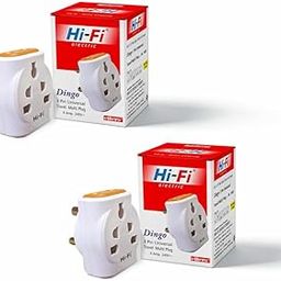 Elleys’ Dingo 6 AMP 3 Pin Multi Plug sockets Travel Adapter (240V) | Power Plug Socket Suitable 2pin 3pin Extension for Home, Office Laptop Desktop (Pack of 2)-25