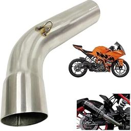 Dhe Best Bike Silencer Pipe Muffler Pipe for Stainless Steel Exhaust Bend Pipe Suitable for KTM RC 200 BS6-7