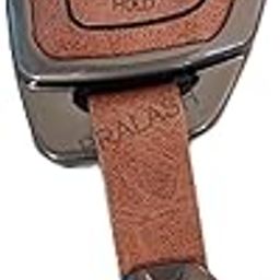 PRALASH Metal Alloy Leather Car Key Cover Keychain | Compatible with Hyundai Alcazar | Santa Fe | Creta | Tucson | Elantra | I20 | Venue | N Line Car Key (HY-A4B)-image-72