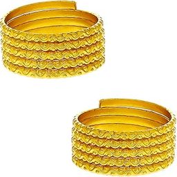 Jewellery Golden Finish Adorable Round Shape Designer Toe Ring/Bichudi for Women-image-32