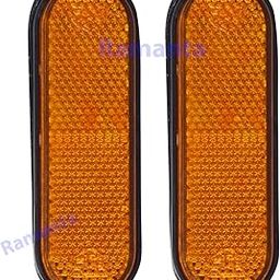 Ramanta Bullet Front Side Reflectors Self Adhesive for Bullet Bike Front Side Shockers Absorbers Reflectors Compatible only with for Classic, Standard, Electra (Set of 2, BS4 -BS6)-picture-28