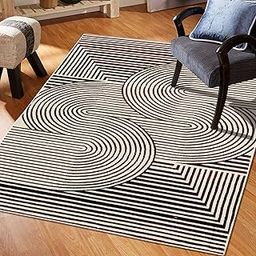 MODEFE 5x7 Ft Area Rug Cream – Soft & Durable Carpet with Anti-Slip Backing for Living Room, Bedroom, Dining Area, or Home Décor – Versatile Floor Mat for Every Style-image-62