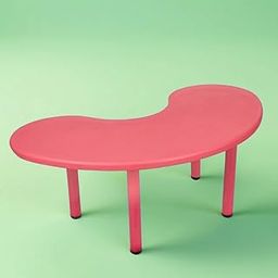 eHomeKart Moon Table for Kids - Half Round Moon Shape Plastic Table with 54 inch Length - Study Table for Kids at Home or School - Perfect for Indoor and Outdoor – Color May Vary – Chairs NOT Included-image-4