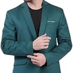 Single Breasted Casual, Formal, Party, Festive and Wedding Blazer, Green-picture-10