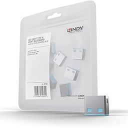 Lindy USB Port Blocker - Pack of 10 - Blue 40462-13