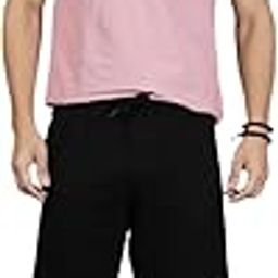 Unibro Men T-Shirt and Shorts Combo (TShirt- Heather Rose-L, Shorts-Black-L)-picture-22