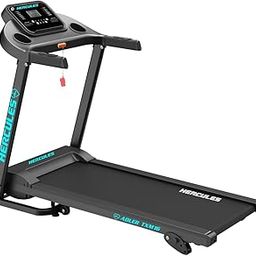Hercules Fitness Adler TXM16 1.0 HP / 2.0 HP Peak DC Motorized Treadmill Max Speed 10 Km/Hr Max User Weight 100 KG Bluetooth Speaker Foldable Structure Gym Equipment-picture-14