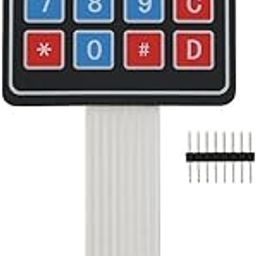 Matrix Membrane Keypad By Robokart (Keypad_4X4), Wired, Black-5