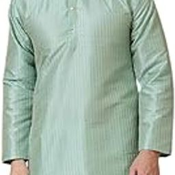 Men's Ethnic Wear Kurta Long Sleeve Traditional Kurta with Mandarin Collar Button Closure for Men Ideal for Weddings & Festivals - Comfortable & Stylish (104-PARENT)-image-8