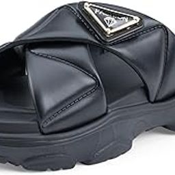 Women's Fashionable Buckle Sliders/Slippers with Cushion FootBed for Adult | Comfortable & Light Weight| Stylish & Anti-Skid| Waterproof & Everyday Flip Flops for Ladies Girls D-521-image-50