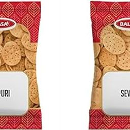 Balasa Sev Puri Papdi | Papdi Chaat Packet | Papdi Chaat | Snack Items for Eating | Papdi Namkeen | Ready to Eat | Indian Snacks | Papdi Chaat Packet (180g x 2 Packets)-image-76