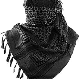 Desert Scarf, Cotton Keffiyeh Scarf Wrap for Men and Women-image-45