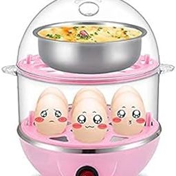 ShopCrazy Multicolor Plastic Egg Steamer, Double Layer Egg Boiler (Included: Base unit, Steaming basket)-picture-12