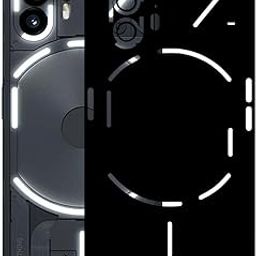 Nothing Phone 2 - Mobile Back Skin Sticker - Lamination - Rear Screen Guard Protector Film Wrap (Coverage - Back+Camera+Sides) (Design - Matte Black)-image-71