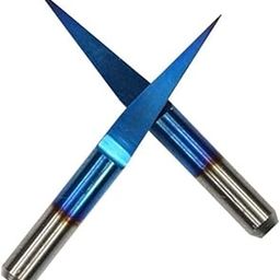 UJEAVETTE CNC Router Tool Set of 10 CNC Machining Bits Tools 3.175mm 0.5mm 20 degree-image-65