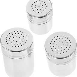 OKUMEYR 3pcs Flour Shaker Duster Stainless Steel Dusting Tank Lid Powder Sugar Shaker Baking Tools Kitchen Accessory-image-66