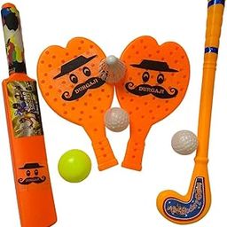 PRAPTI MART Superb Combo Plastic BAT-Ball Racket & Hockey for Kids Indoor Outdoor Toys Age 2 Year Plus-28