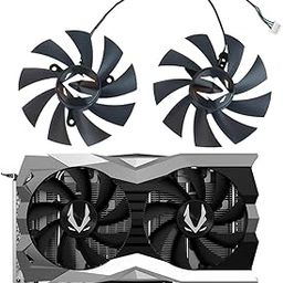 Coolerage 87mm GA92A2H DC 12V 0.35A 4Pin Graphics Card Fans for Zotac GeForce GTX 1660 1660Ti & RTX 2060 2070 Super Mini Video Card Fans (Fan AB)-12