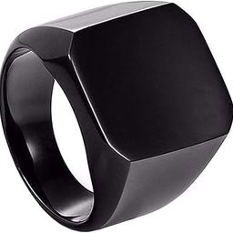 Rings for Men Black Ring Rock Cool Casual Sport Titanium Steel Ring for Men and Boys.-image-20