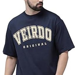 Pure Cotton Green, Royal Blue, Red, Navy Blue & Swan White Oversized Fit Originals Typographic Printed Half Sleeve T-Shirt for Men & Boys (Available in Sizes S to 2XL)-21
