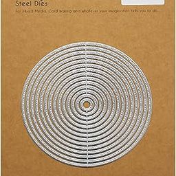 CrafTangles Steel Dies - Stitched Circles (Set of 14 Dies)-image-27