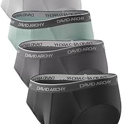 Men's 4 Pack Bamboo Rayon Soft Lightweight Pouch Briefs-picture-15