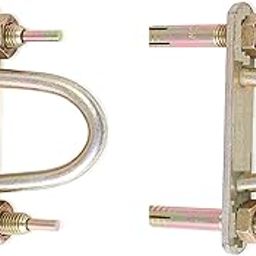 Q1 Beads Metal 2 Pack Swing Jhula D Hook Kada Ceiling Hook Wiith 4 Inch Pin Fasteners(4 Nos.) - Heavy Duty(Golden)-image-55