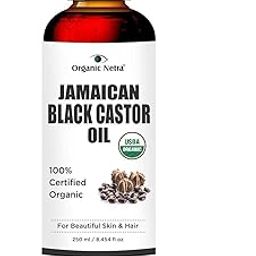 Organic Netra Cold Pressed Jamaican Black Castor Oil for Hair Growth | For healthy, thick and black hair | Reduces Acne Marks and fine lines | For All Hair and Skin Types - 250ml-image-3