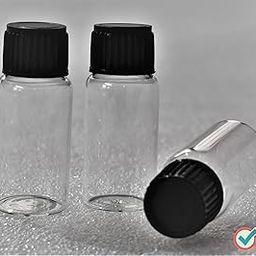 RITEDEAL 15ml glass bottle clear transparent dropper bottle Liquid sample essential oil dropper bottle NEUTRAL glass type1 bottles - 20 bottles pack (15ml Glass bottle WITH DROPPER)-12