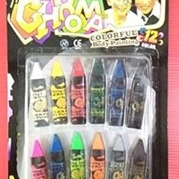 ARTISTERY Body Paint Crayons | Body Painting Face Paint Kit | Halloween Makeup Kit | Face Painting Kit For Kids/Adults Non Toxic | Face And Body Paint For Makeup | Washable Face Paint | Pack of 12 Colors-image-16