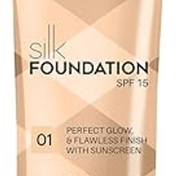 Jovees Herbal Silk Creamy Foundation Matte Finish With SPF 15 | Foundation for face make up infused with Sun Protection | Full Coverage Blendable Normal to Oily & Combination Skin 30g (Shade 01)-16