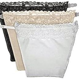 Cotton Cami Secret Camisole Cleavage Cover for Women Deep Neck Clip On Mock Lace Breast Cover Up Ladyshy Built in Bra Inner Slip for Girl, Set of 3 Cami Secret-image-77