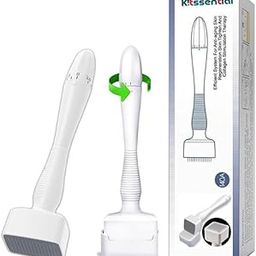 Kitssential® 140 Titanium Adjustable Microneedling Derma Stamp -Derma Microneedle Stamp for Face & Hair & Beard & Scalp - Derma Roller Alternative Skin Care - Dermastamp For Body Home Use (Hair Beard Growth)-image-88