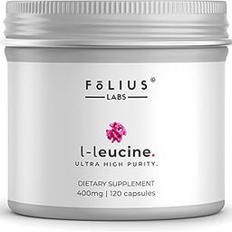 FOLIUS LABS Clean Label L Leucine Supplement – Amino Acid Supplement – Intra Workout Supplement for Muscle Recovery and Building Lean Muscles – 120 Veg Capsules-image-42