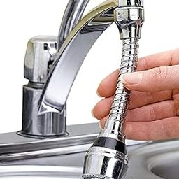 DHARMINSON Flexible Stainless Steel crom Faucet Tap Extender for Kitchen Sink, |2 Flow Mode| for Convenient Use Upgrade Your Kitchen Sink with Flexible Tap-26