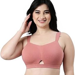 Women's Everyday Cotton Minimizer Bra - Padded, Non-Wired, Full Coverage, Lightweight, Cloud-Soft Cups with Jiggle Control-19