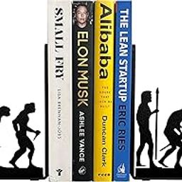 Human Evolution Decor Decorative BOOKENDS Metal BOOKENDS for Shelves Office BOOKENDS Book Stopper for Heavy Books BOOKENDS Metal Library BOOKENDS Book Ends Book Holder-image-27