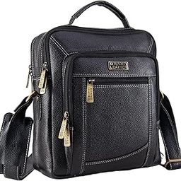 Genuine Leather Men Shoulder Crossbody Bag for Men Everyday Casual Travel Messenger Bag Handbag-image-2